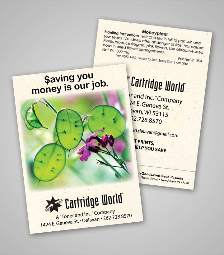 Money Plant Personalized Seed Packets