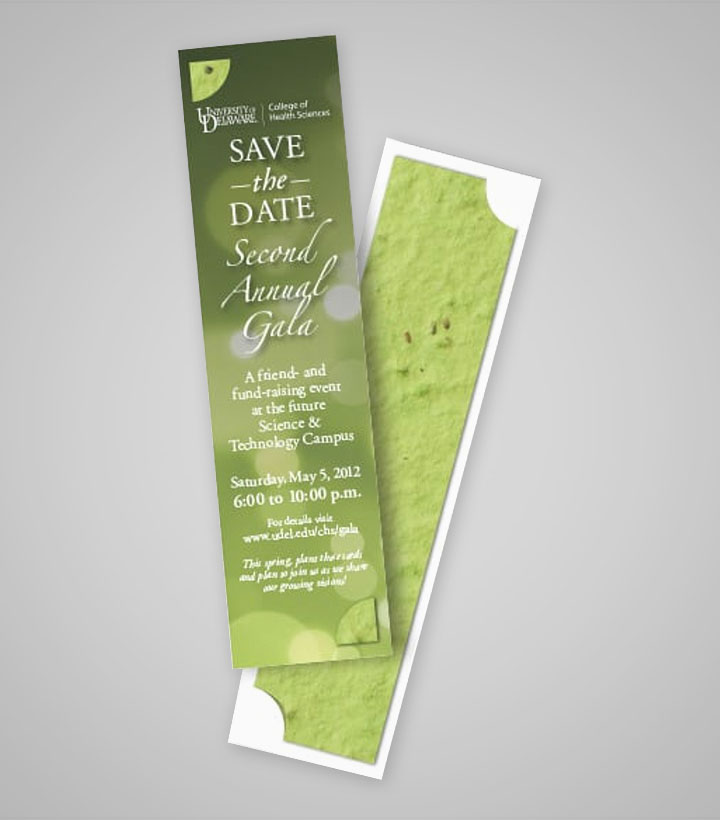 Custom Imprinted 2 x 7 Eco Friendly Plantable Seed Paper Strip Bookmark