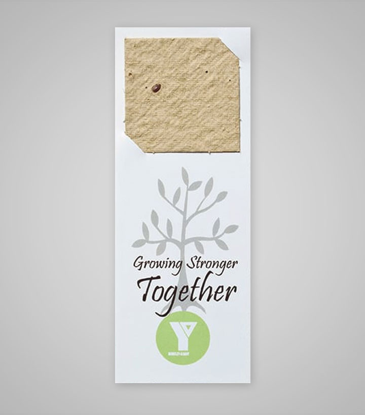 Custom Printed Seed Paper Square Bookmarks