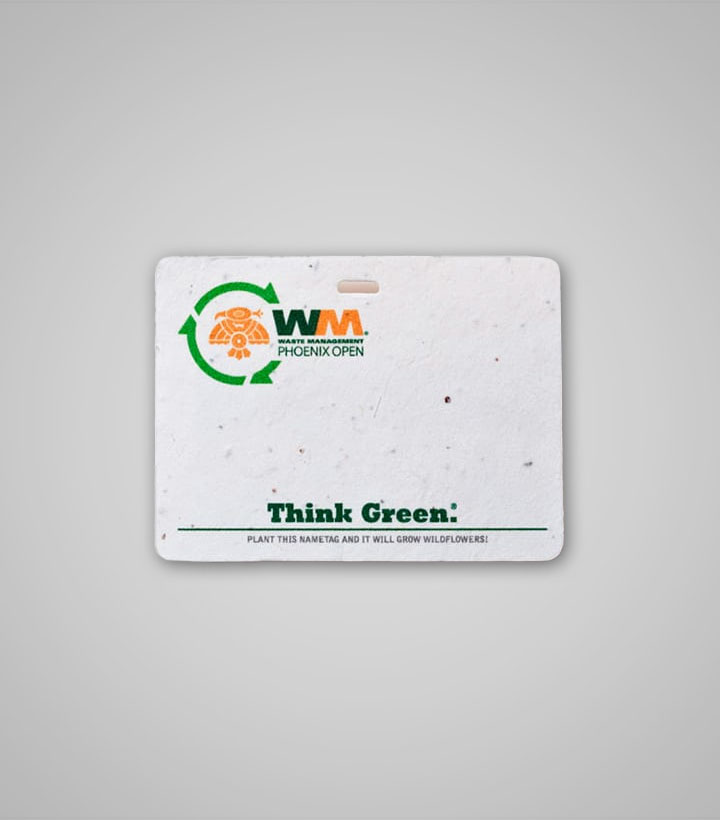 Seed Paper Name Badge 3 quot x 4 quot